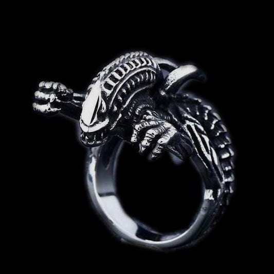 TERROR ALIEN STAINLESS STEEL RING