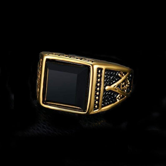 VINTAGE AG STAINLESS STEEL RING