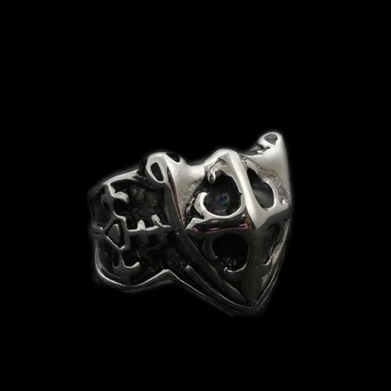 VINTAGE MILITARY SHIELD STAINLESS STEEL RING