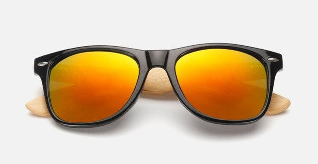 Gafas de sol retro de bambú