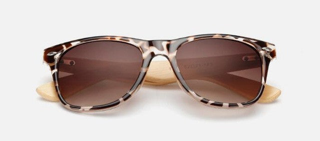 Gafas de sol retro de bambú