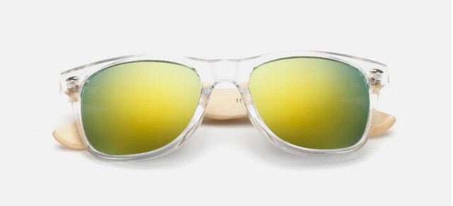 Gafas de sol retro de bambú