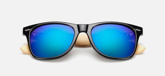 Gafas de sol retro de bambú