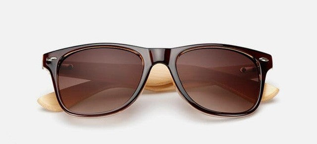 Gafas de sol retro de bambú