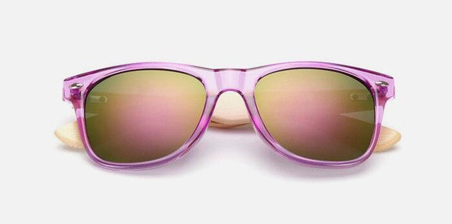Gafas de sol retro de bambú