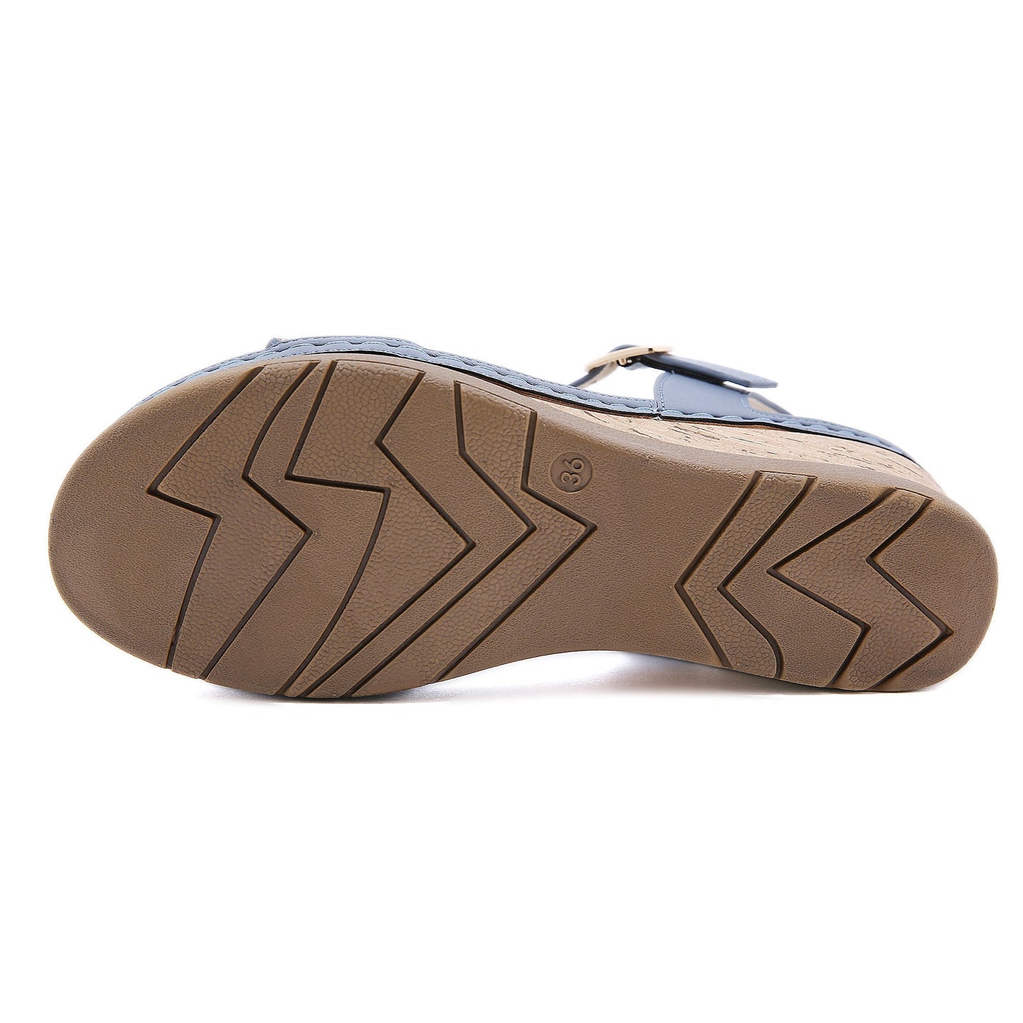 SIKETU | OPEN TOE WEDGE SLINGBACK - BLUE