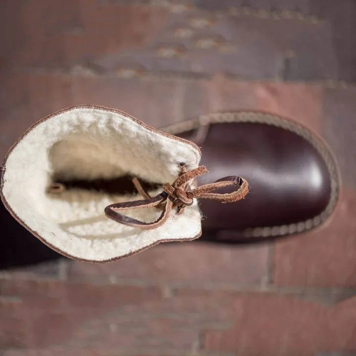 Charlot™ | Leather boots with wool lining