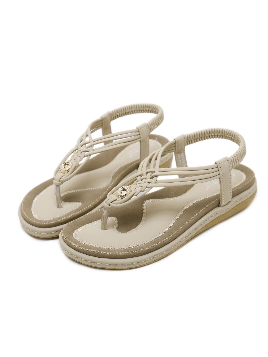 SIKETU | Geflochtene Boho Slingback-Sandalen 