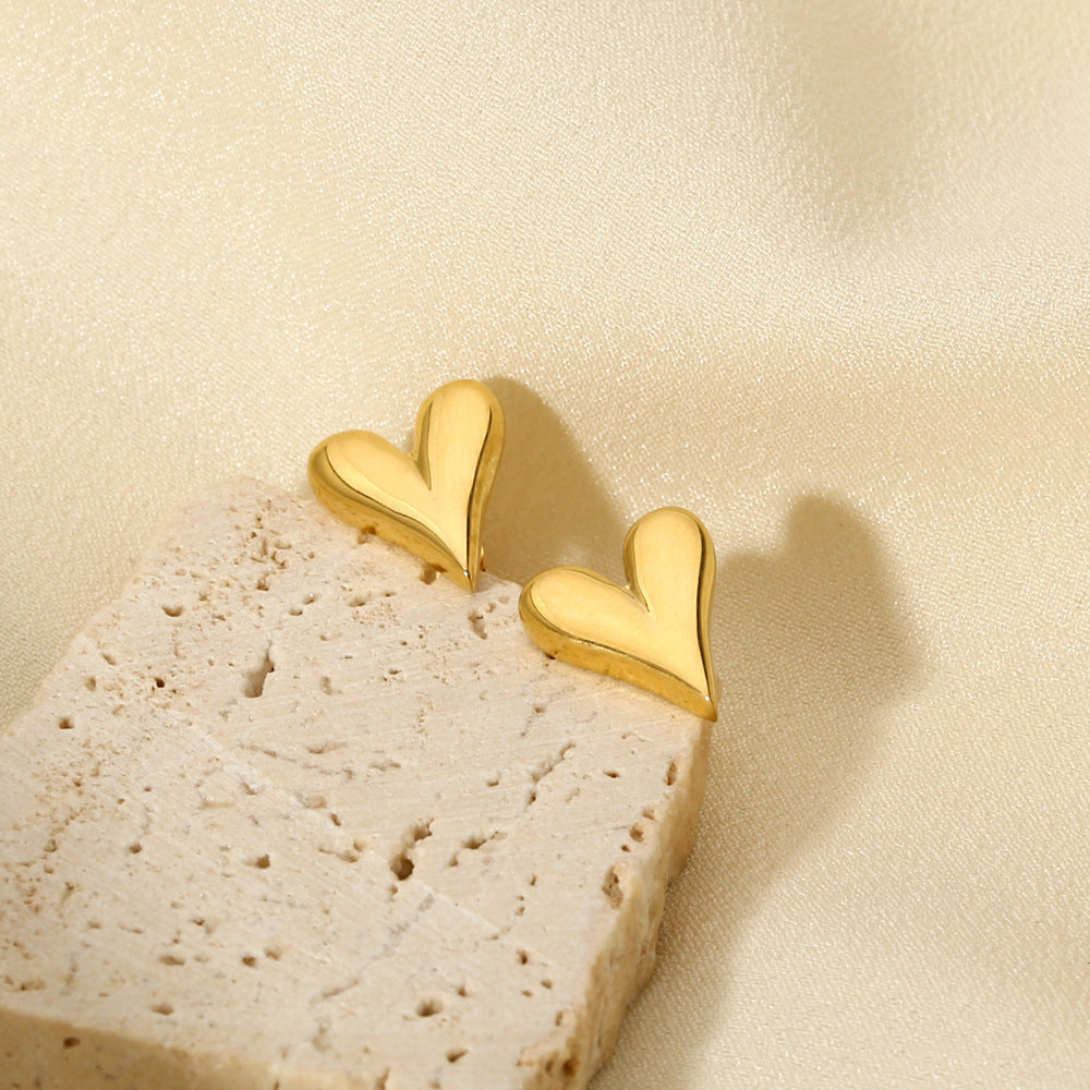 Golden Heartbeat Earrings