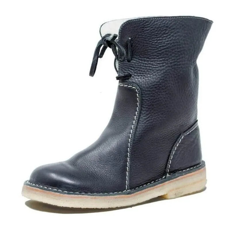 Charlot™ | Leather boots with wool lining
