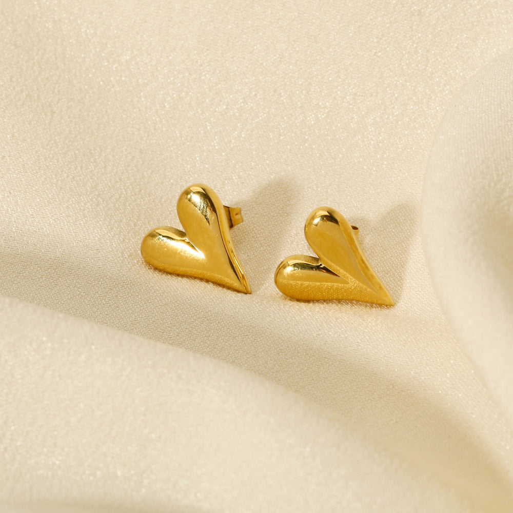 Golden Heartbeat Earrings