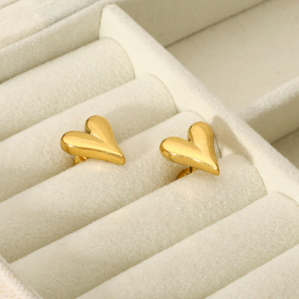 Golden Heartbeat Earrings