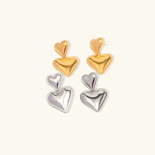 Heart Drop Earrings