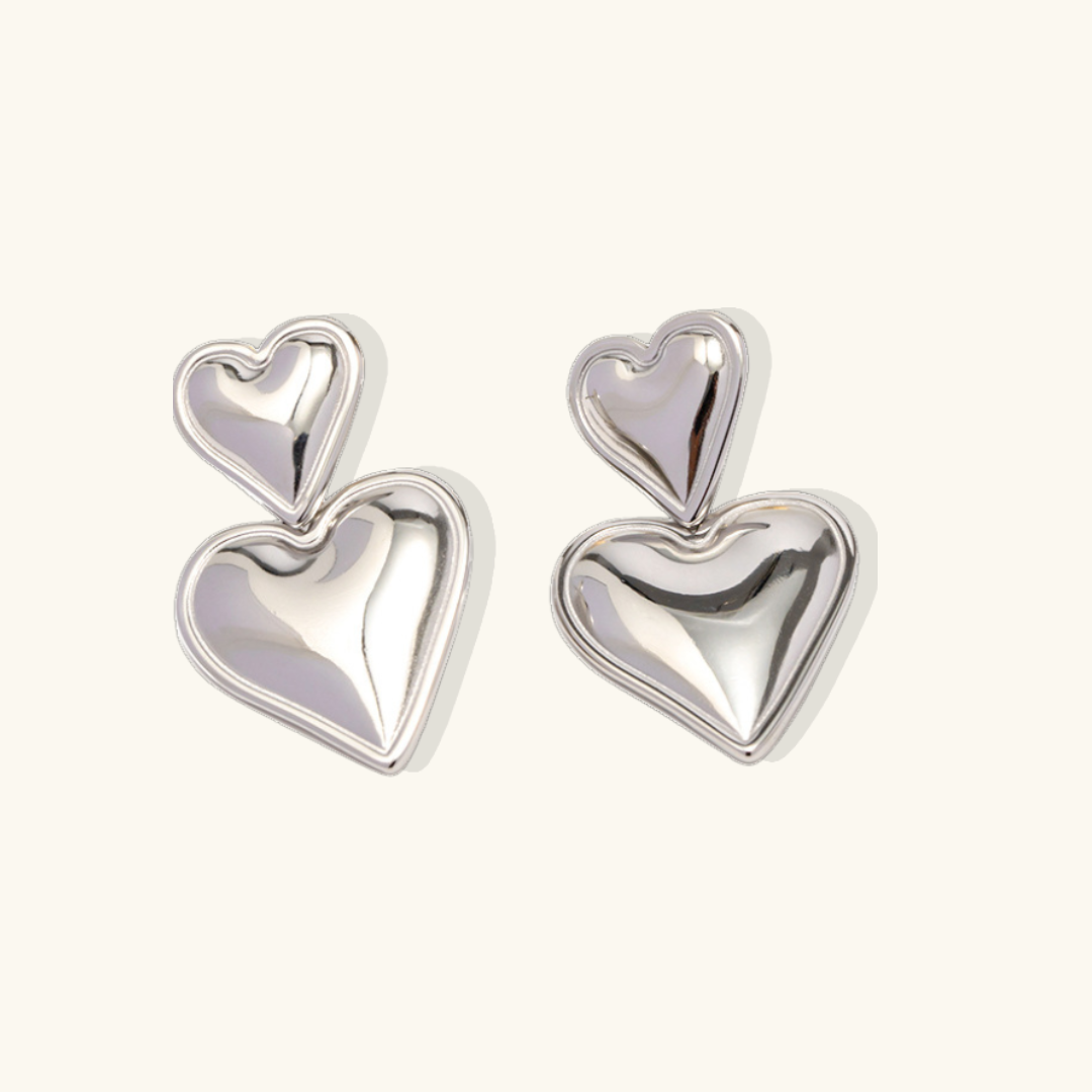 Heart Drop Earrings