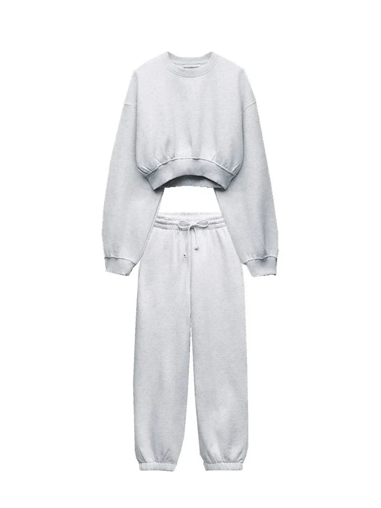 Merel | Two-Piece Crop Top Comfort Set