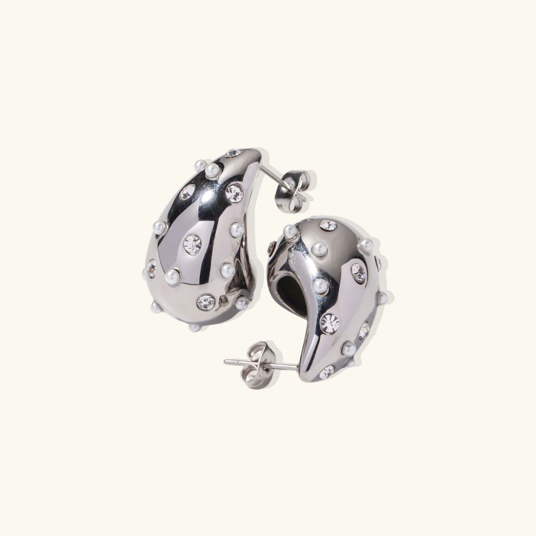 Sparkling Teardrop Earrings