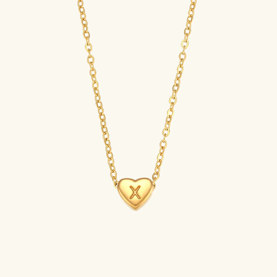 Heart Muse Initial Necklace