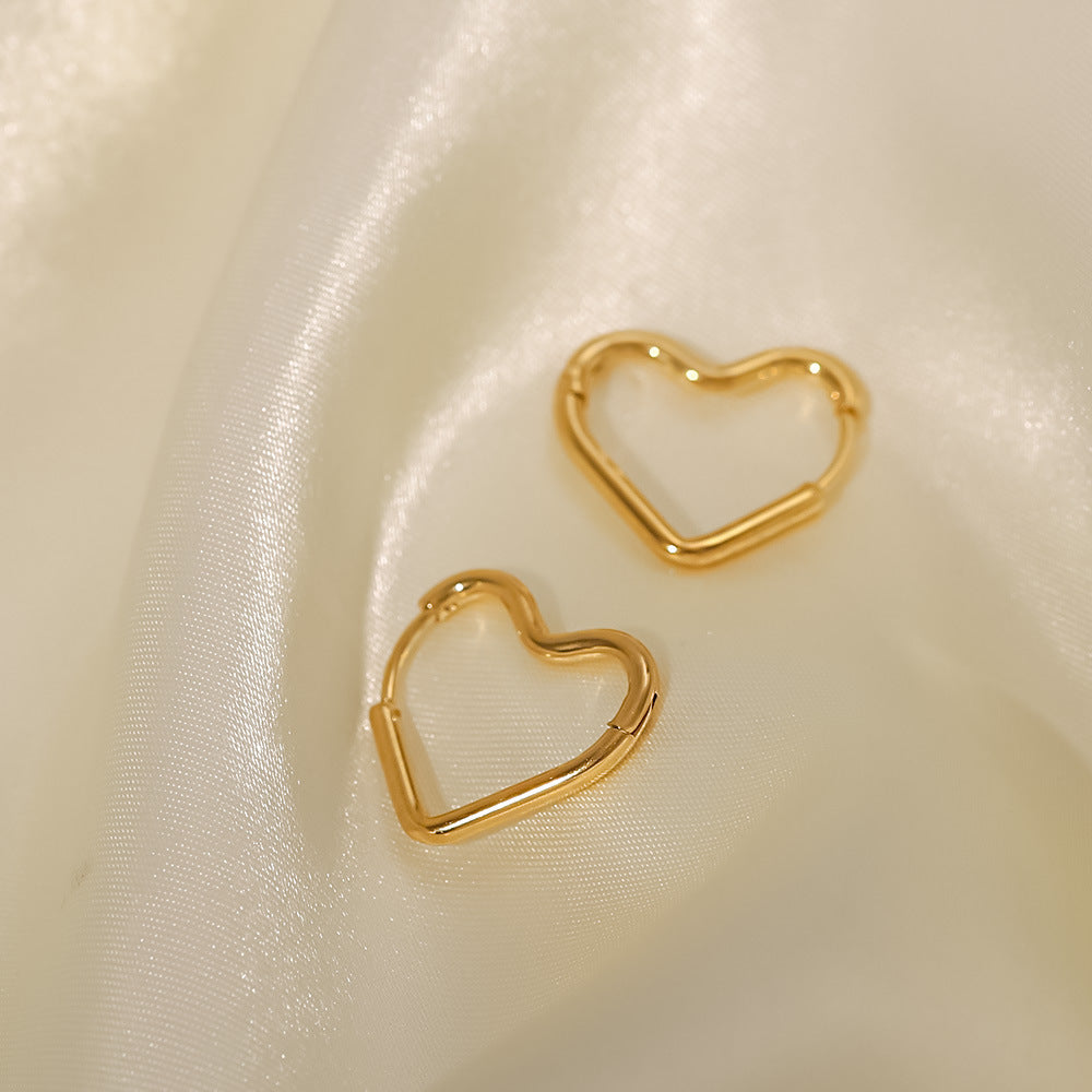 Heart Contour Earrings