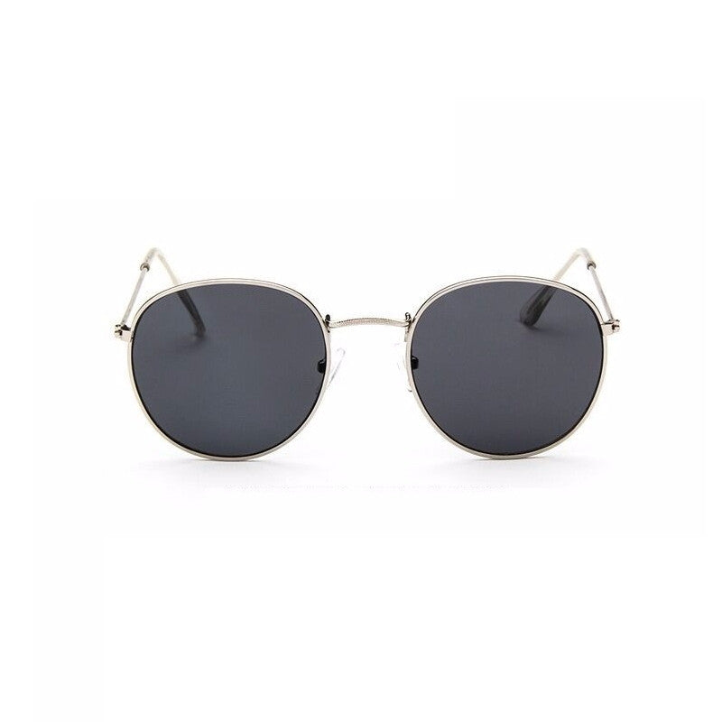 Gafas de sol de lujo con espejo redondo