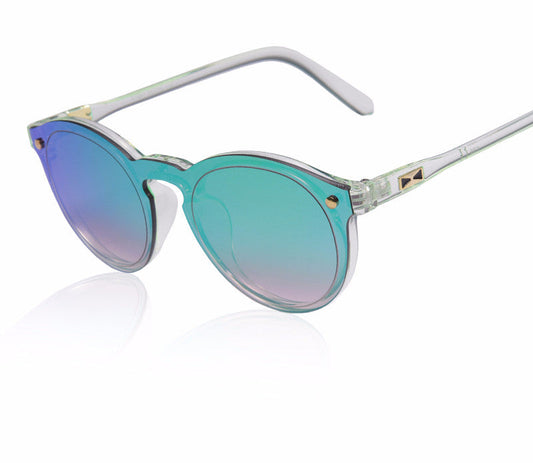 Reflektierende ovale Mode-Sonnenbrille