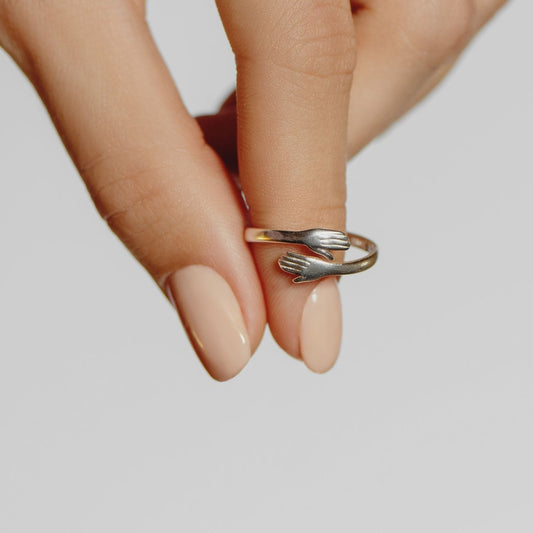 Sterling Silver Hug Ring