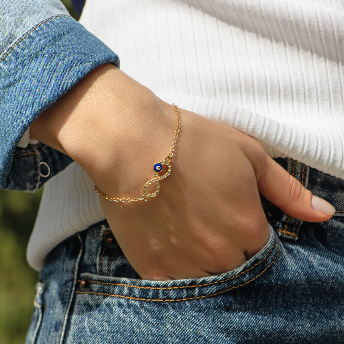 Evil Eye Infinity Bracelet