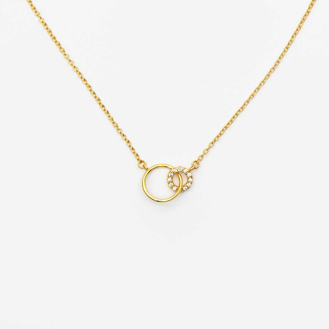 Linked Together Hoop Necklace
