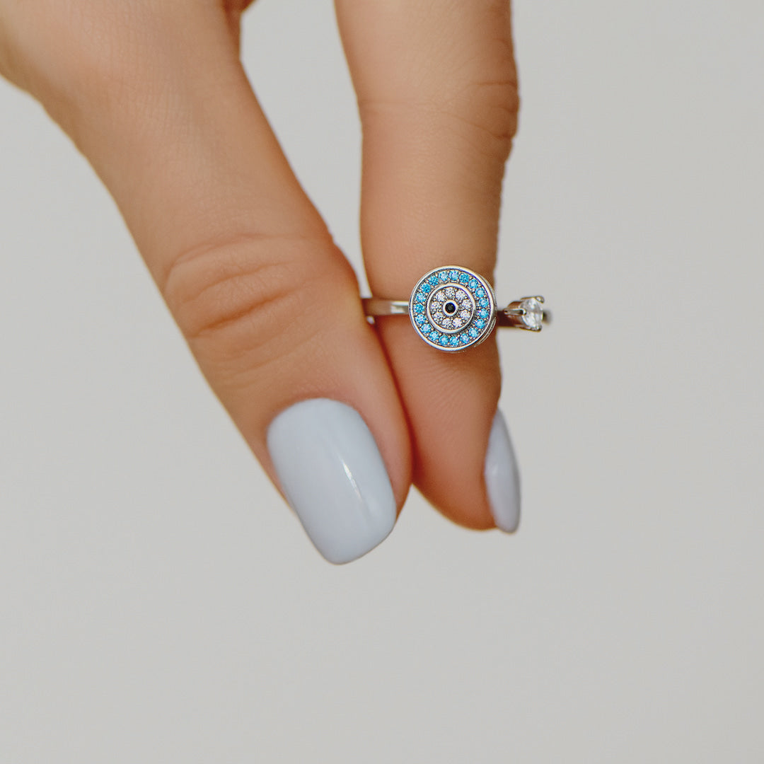 Evil Eye Fidget Ring