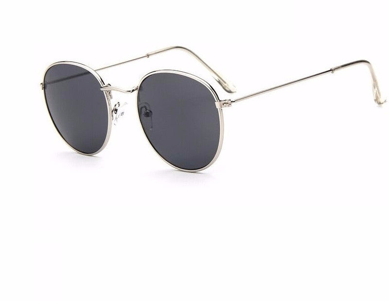 Gafas de sol de lujo con espejo redondo
