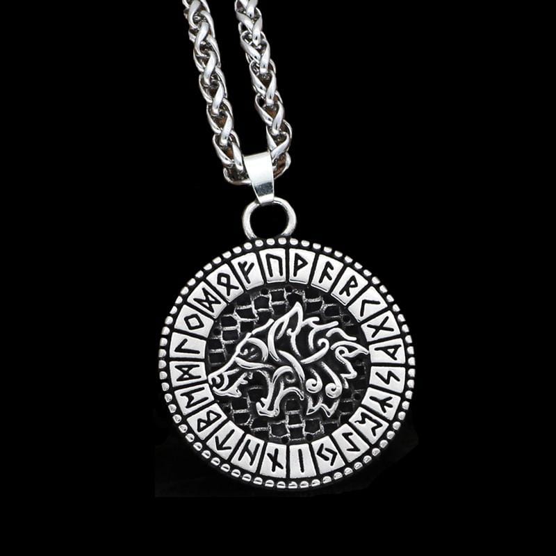 COLGANTE DE RUNA DE LOBO VIKINGO