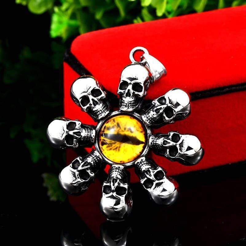 PUNK BIKER STAINLESS STEEL PENDANT