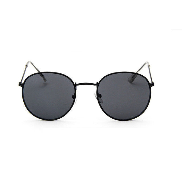 Gafas de sol de lujo con espejo redondo