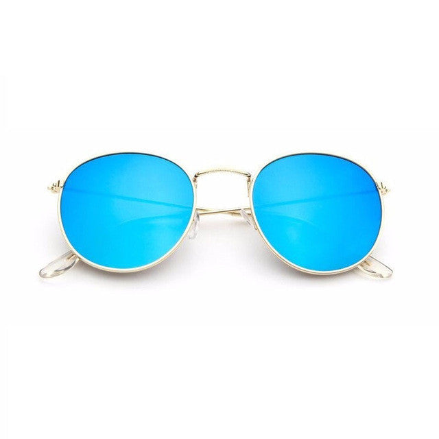 Gafas de sol de lujo con espejo redondo