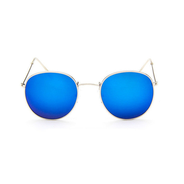 Gafas de sol de lujo con espejo redondo