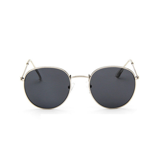 Gafas de sol de lujo con espejo redondo