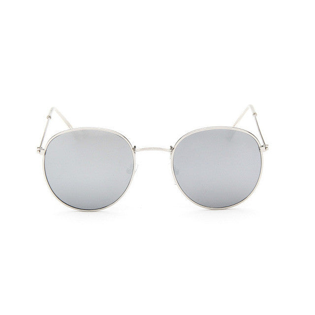 Gafas de sol de lujo con espejo redondo